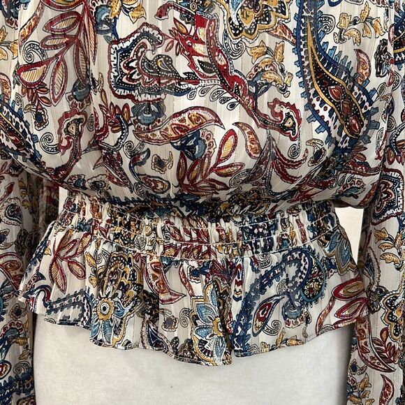 Bloomingdales Aqua Off the Shoulder Top - Picture 4 of 10